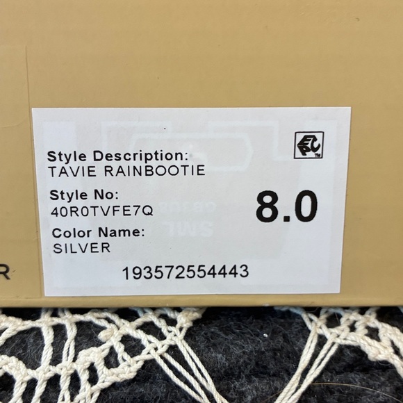 Michael Kors metallic silver lace-up Tavie rainbootie - Picture 8 of 8